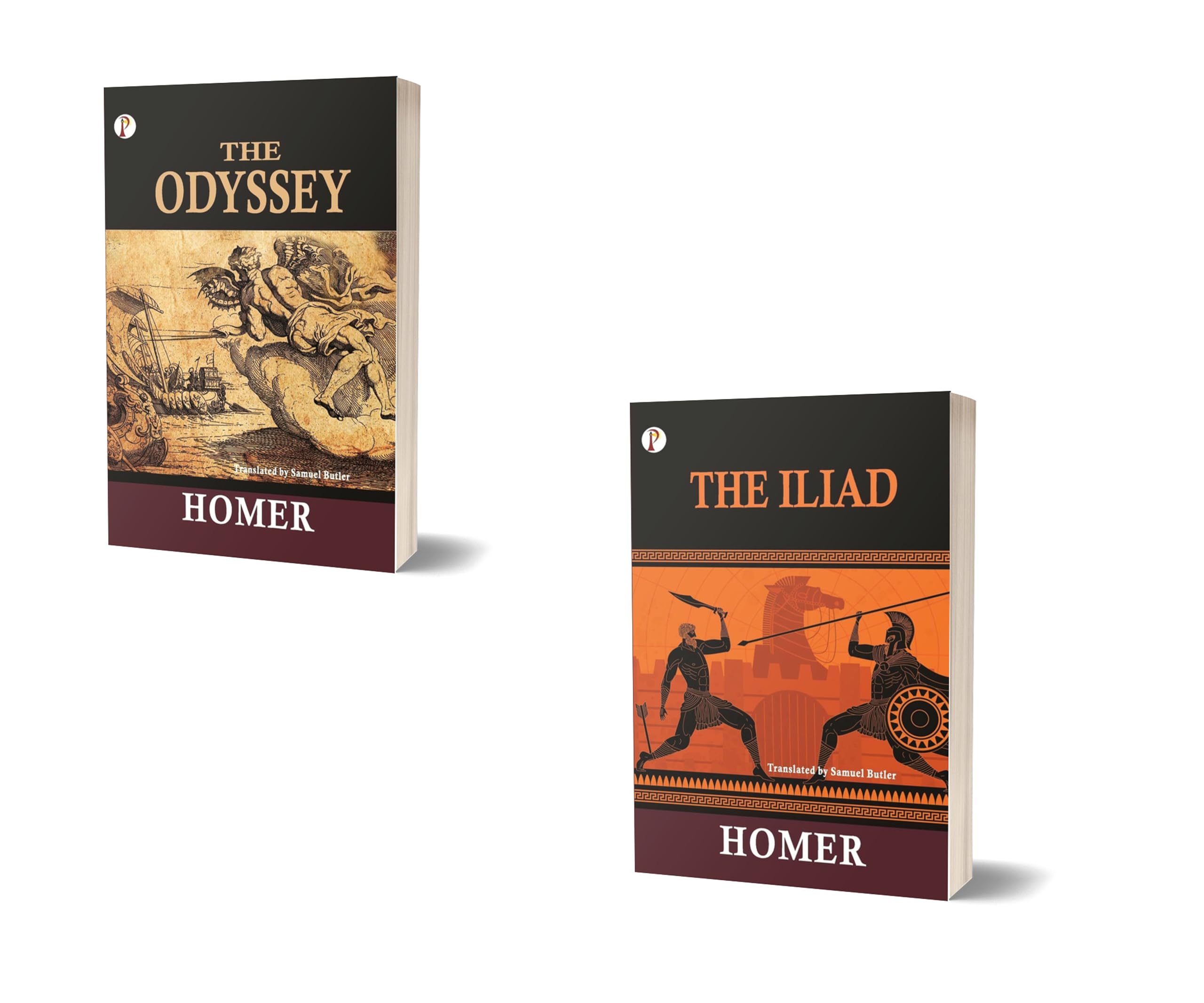 Classic Homer (Combo Set of 2 Books) The Odyssey + The Iliad