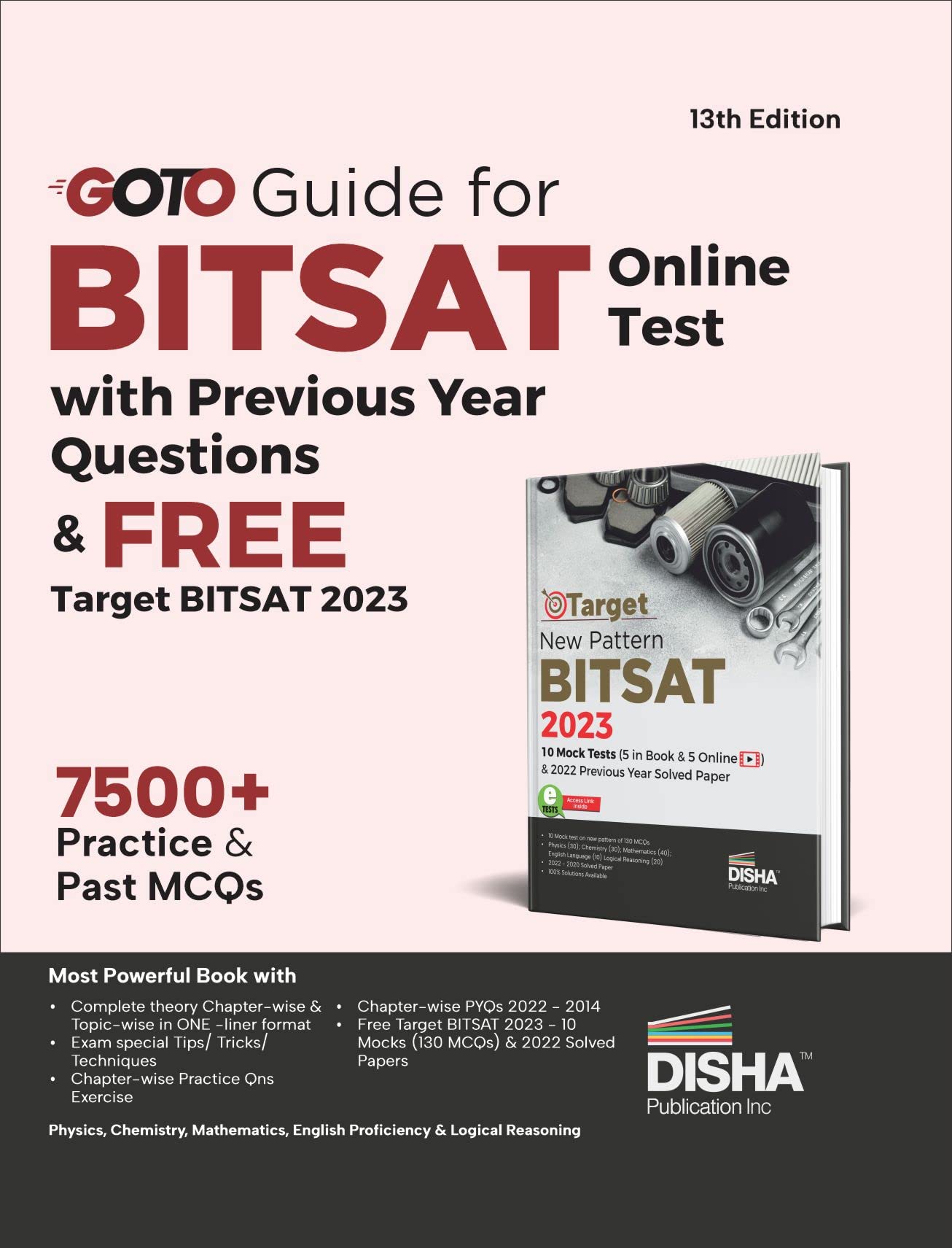 Goto Guide For Bitsat Online Test With Previous Year Questions & Free Target New Pattern Bitsat 2023 (10 Mock Tests & 2022 Previ