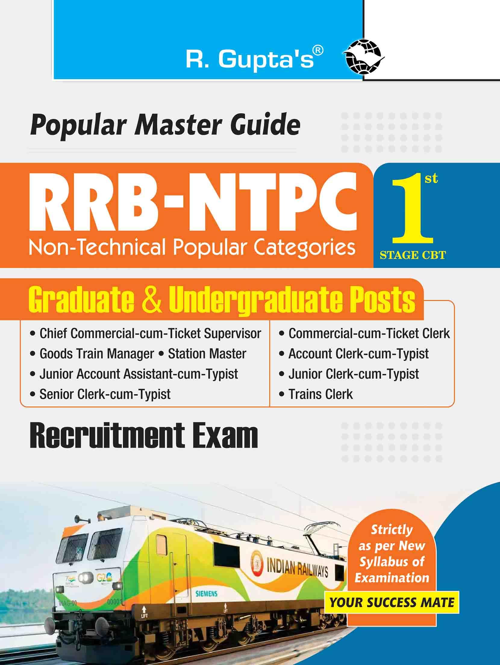 RRBNTPC: Graduate & Undergraduate Posts (1st Stage CBT) Recruitment Exam Guide