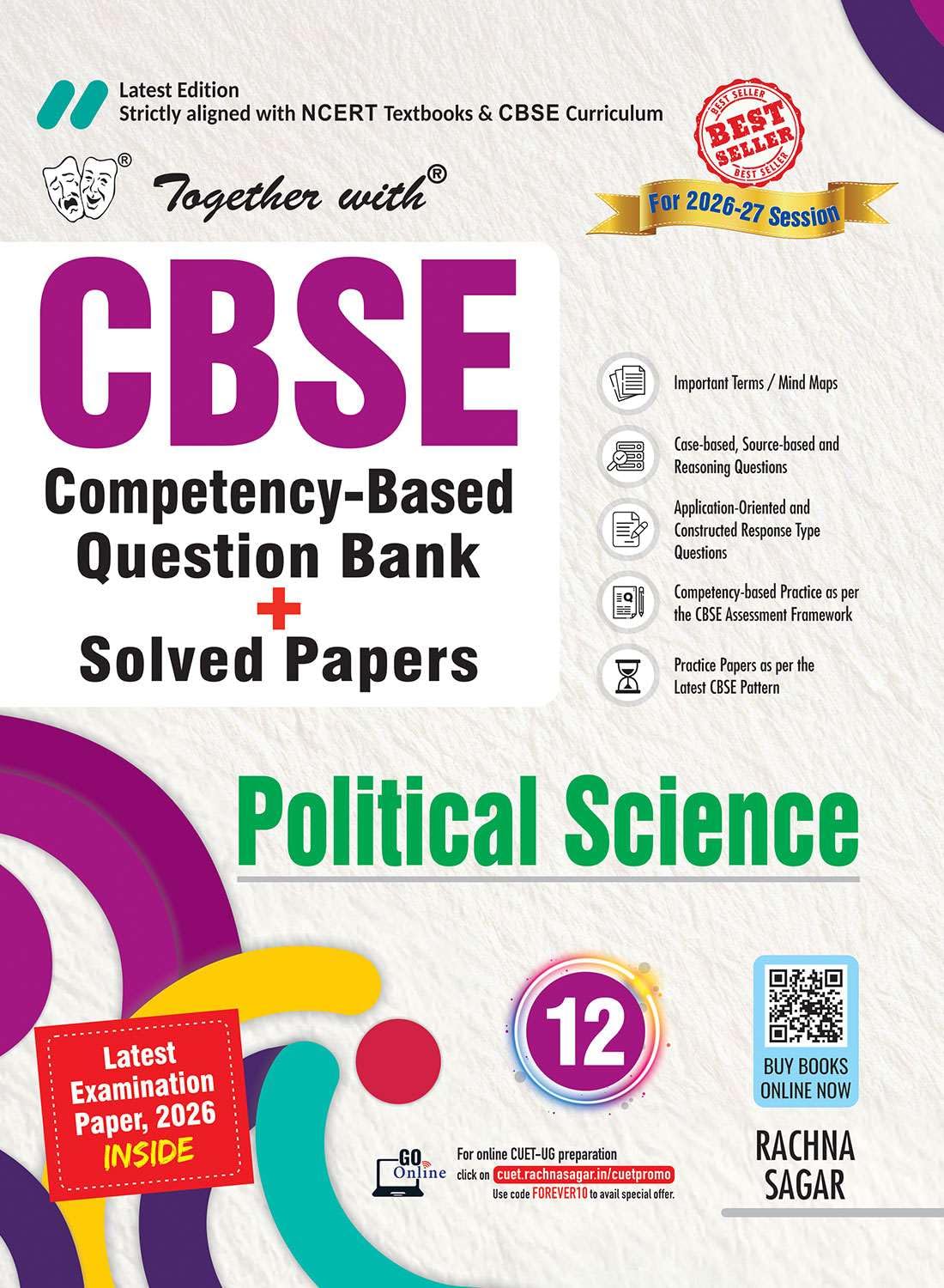 Together with CBSE Question Bank Class 12 Political Science 202627 | Case/Sourcebased questions, PYQs & Practice Papers & Solv