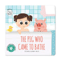 The Pig Who Came to Bathe: Board Book for Babies to Make Bath Time Fun by SAM & MI | Short Story Book on Toddlers Daily Routin