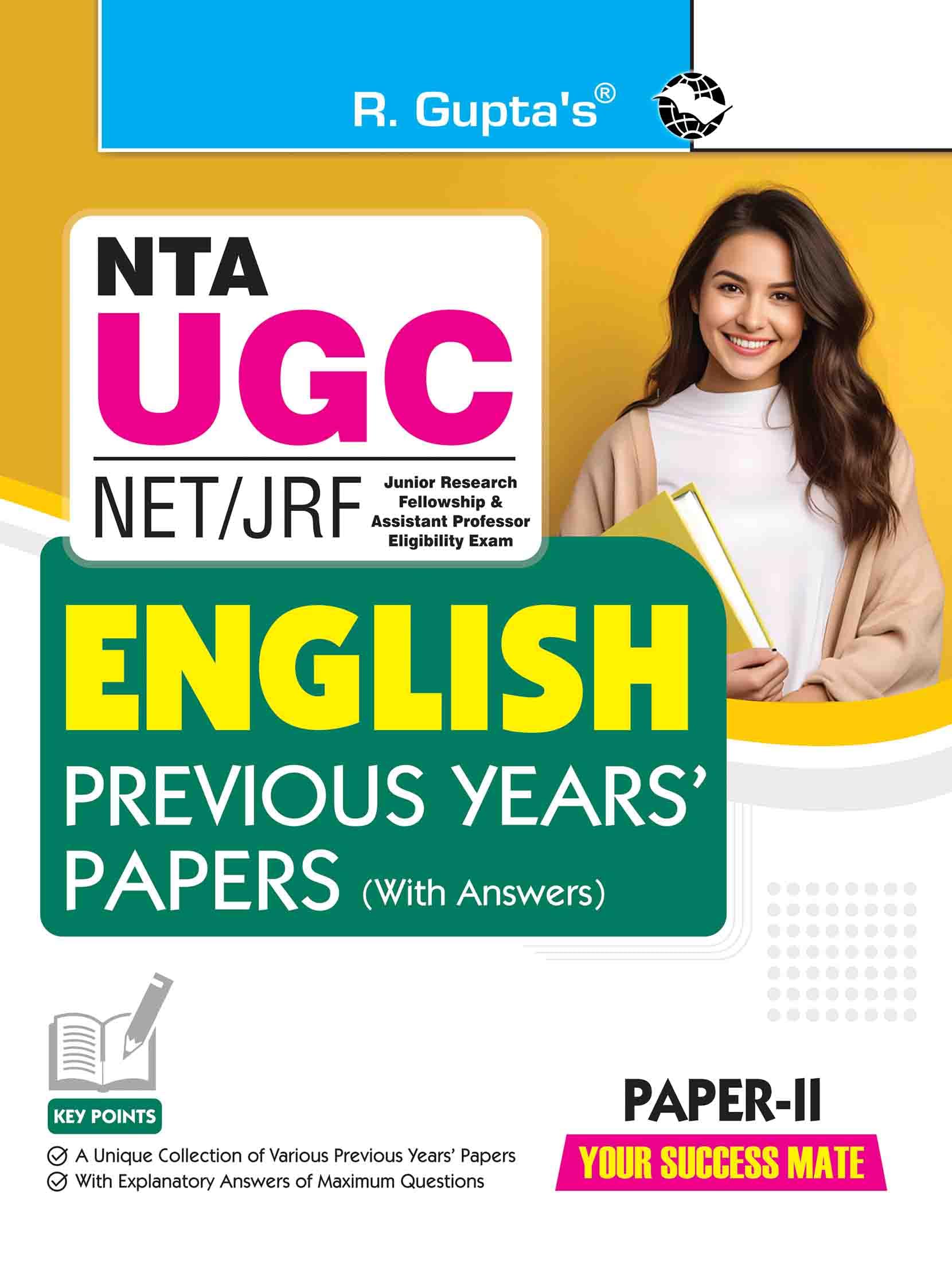 NTAUGCNET/JRF: ENGLISH (PaperII) Previous Years Papers (With Answers)
