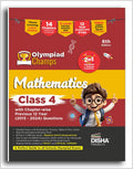 Old Edition  Disha Olympiad Champs Mathematics Class 4 With ChapterWise Previous 12 Year (2013  2024) Questions 6Th Edition |