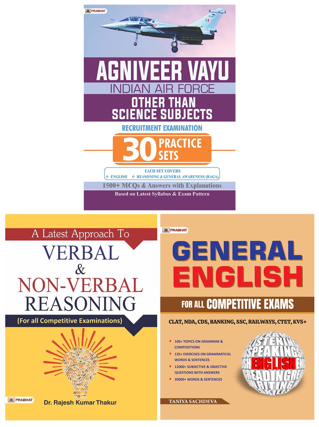 Agniveer Vayu Other Than Science Subjects) 30 Practice Sets + General English Book for all Government, Civil Services Examinatio