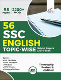 56 Ssc English TopicWise Solved Papers (2010  2021)  Cgl, Chsl, Mts, Cpo 4Th Edition