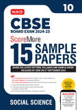 MTG CBSE Class 10 ScoreMore 15 Sample Papers SocialScience Book For 2025 Board Exam | Detailed Solutions of Each Chapter | Base