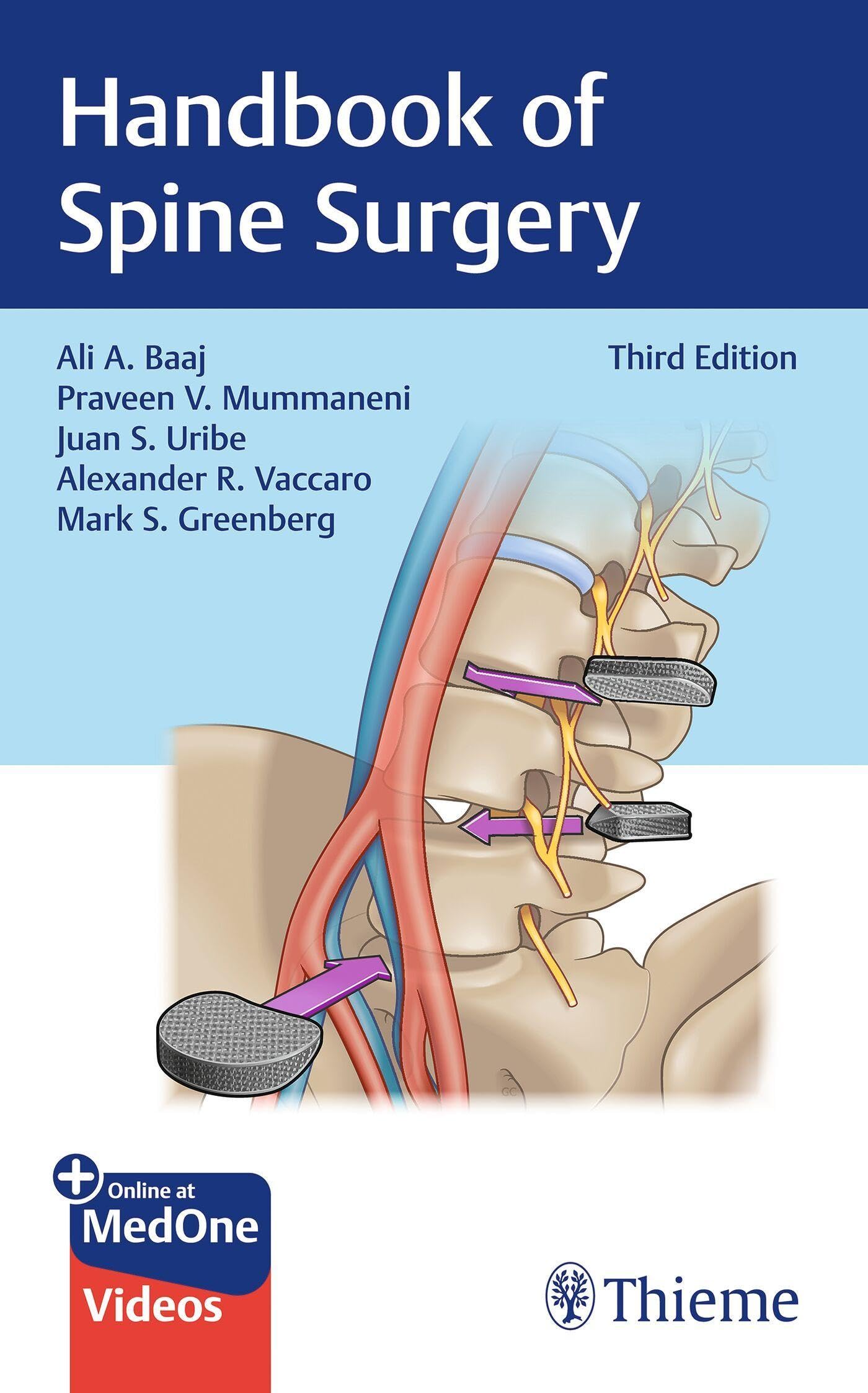 HANDBOOK OF SPINE SURGERY WITH ACCESS CODE 3ED (PB 2025