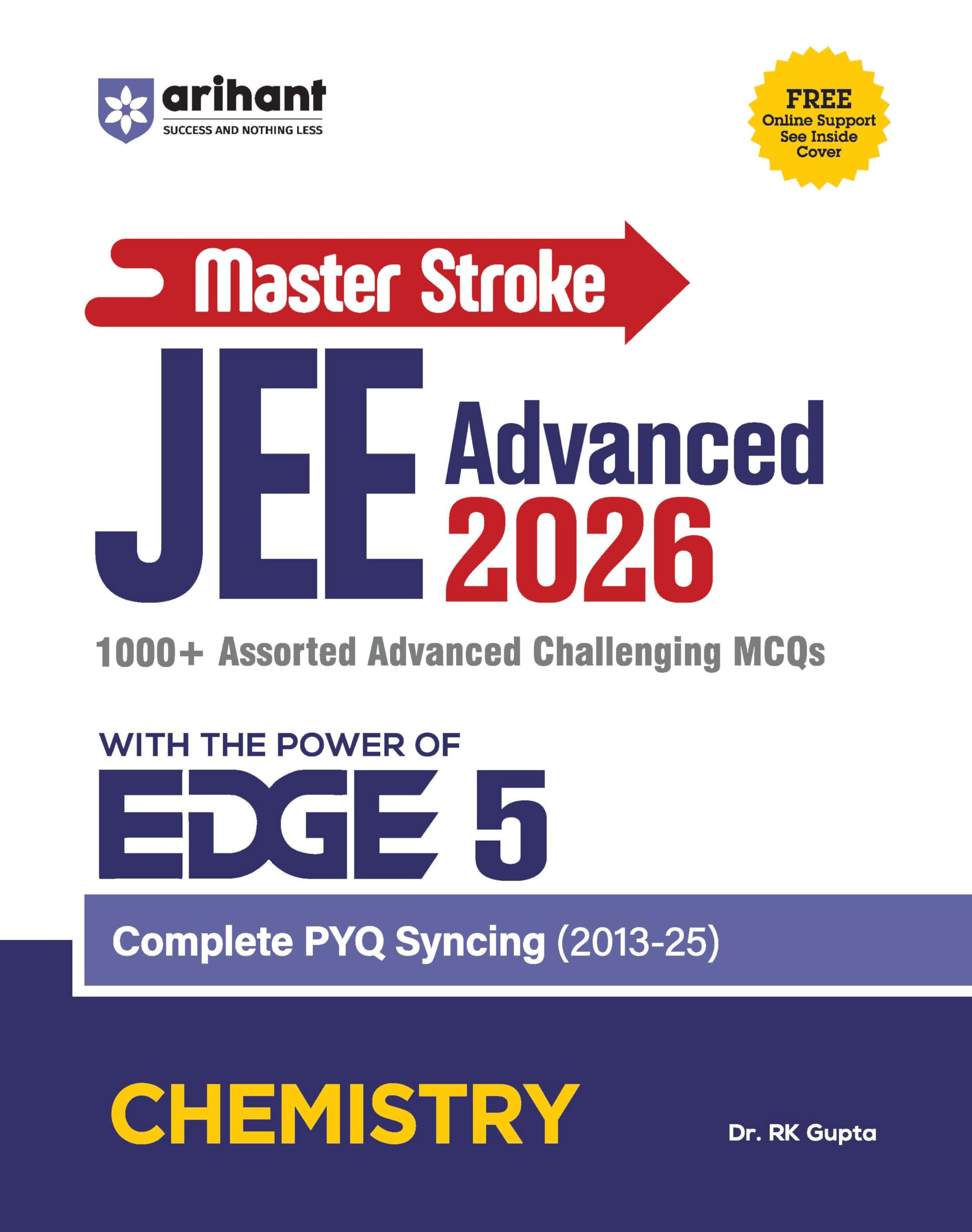 Arihant Master Stroke JEE Advanced PYQ 2026 Chemistry | EDGE 5 Series | PYQ Book with 1000+ Advanced MCQs & Solutions | Complete