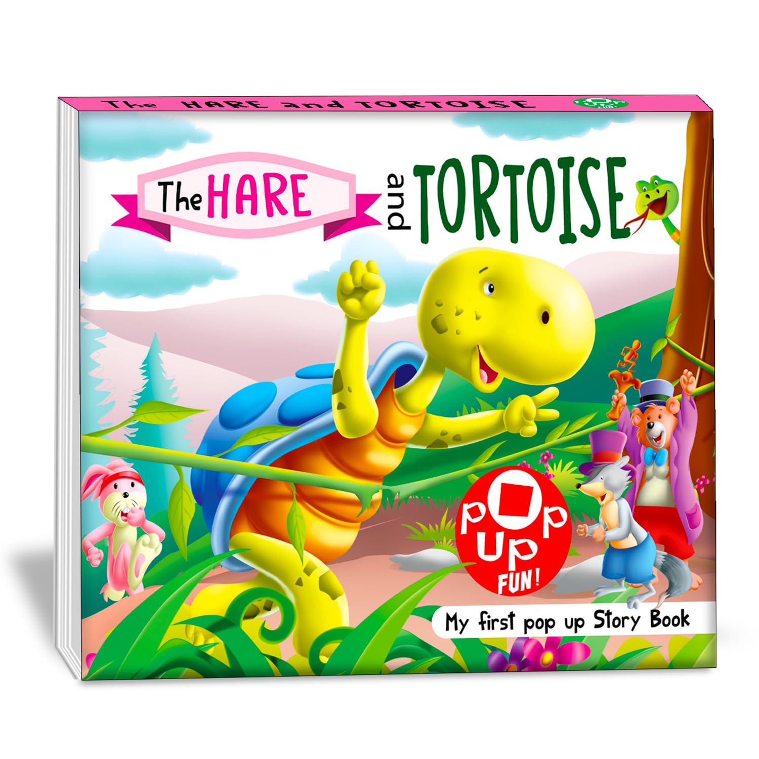 Hello Friend Books Pop Up Fun! My First Pop Up Story Book: Hare And the Tortois  Pop Up Stories for Kids: Hare And The Tortoise