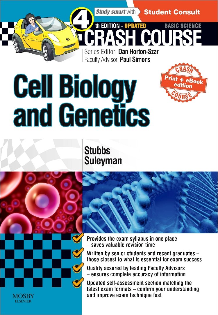 Crash Course Cell Biology And Genetics 4Ed (Pb 2016)