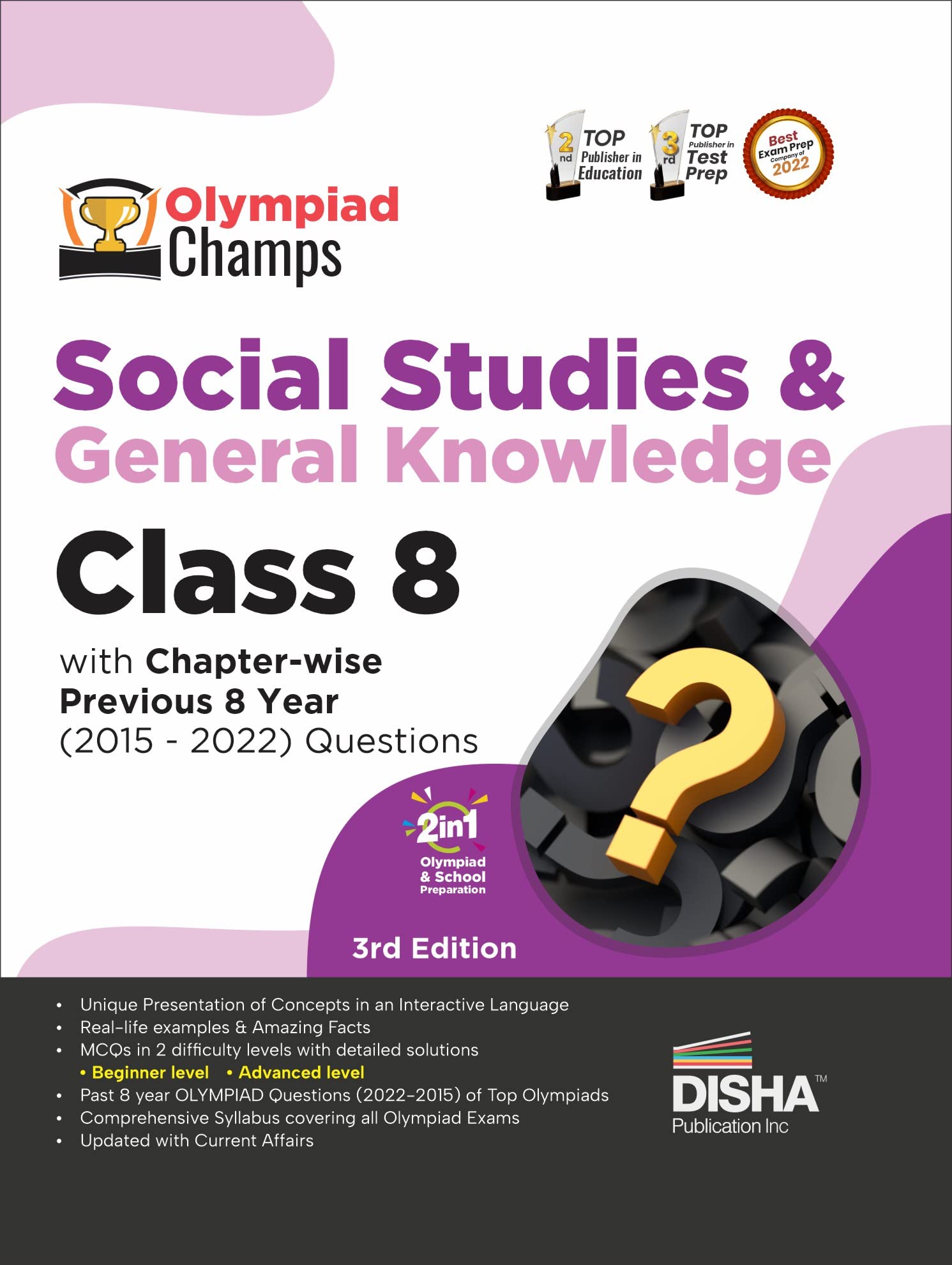 Olympiad Champs Social Studies & General Knowledge Class 8 With ChapterWise Previous 8 Year (2015  2022) Questions 3Rd Edition