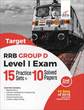 Target RRB/ RRC Group D Level I Exam  15 Practice Sets & 10 Solved Papers 2nd Edition