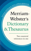 MerriamWebsters Dictionary and Thesaurus, MassMarket Paperback