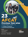 23 Afcat Previous YearWise Solved Papers (2023  11) For Flying Technical & Ground Duty Branches 6Th Edition | Previous Year Qu