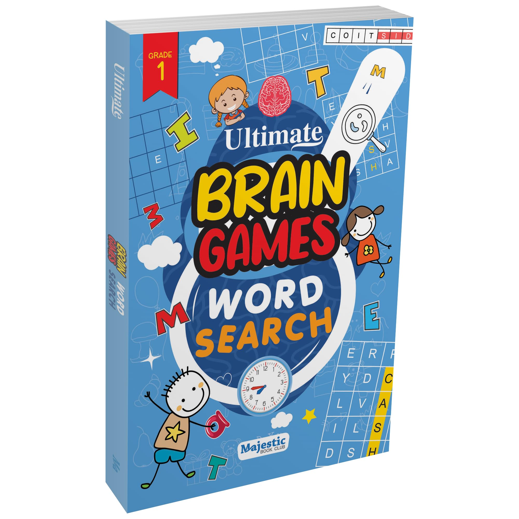 Word Search Grade 1 for Kids (Ages 5+)  Ultimate Brain Games: 120+ Fun and Educational Puzzles to Boost Vocabulary and Reading 