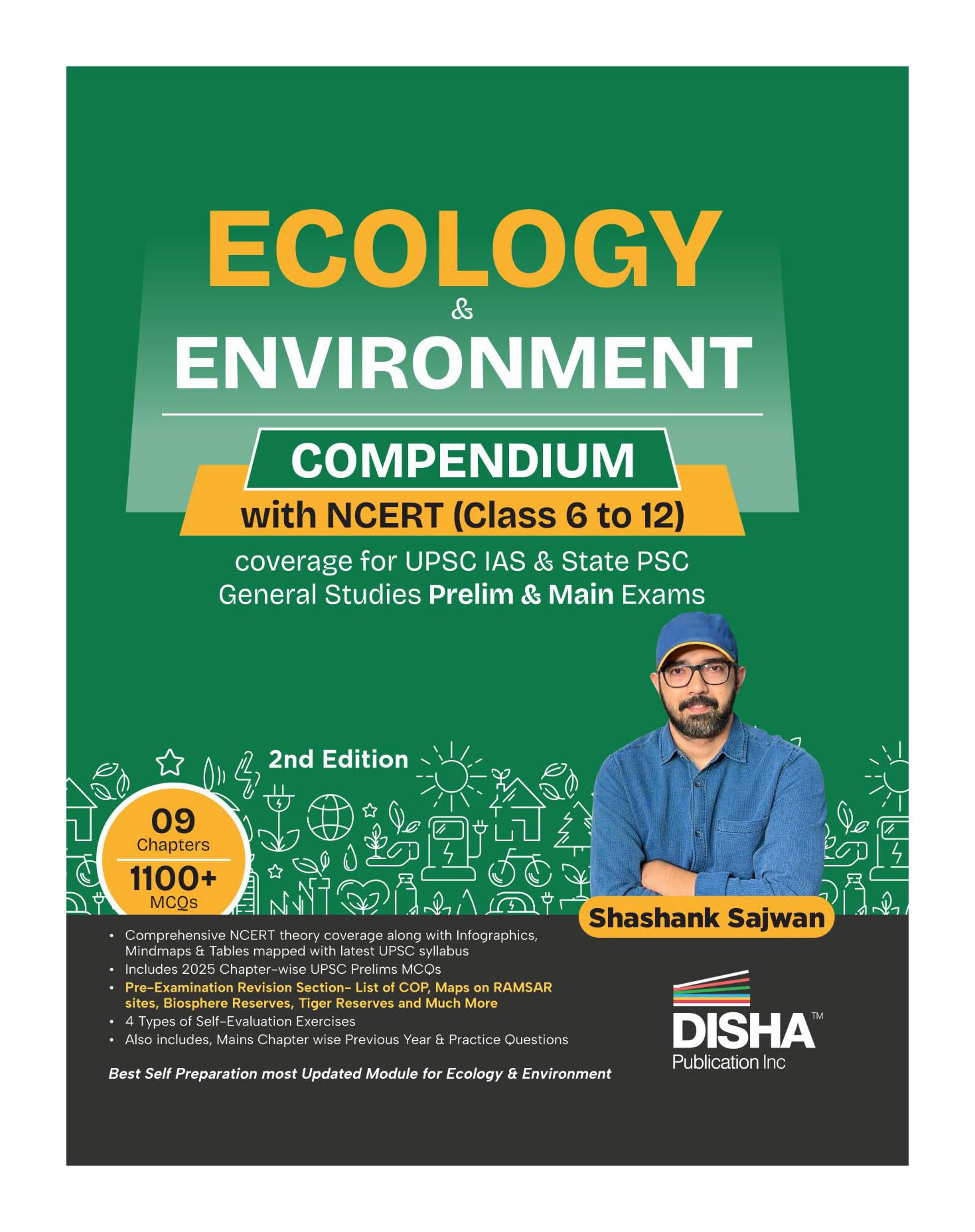 Disha Ecology & Environment Compendium With Ncert (Class 6 To 12) Coverage For Upsc Ias & State Psc General Studies Prelims & Ma