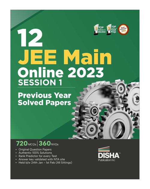 12 Jee Main Online 2023 Session I Previous Year Solved Papers (All Sittings) With Rank Predictor | Pyqs For Physics, Chemistry &