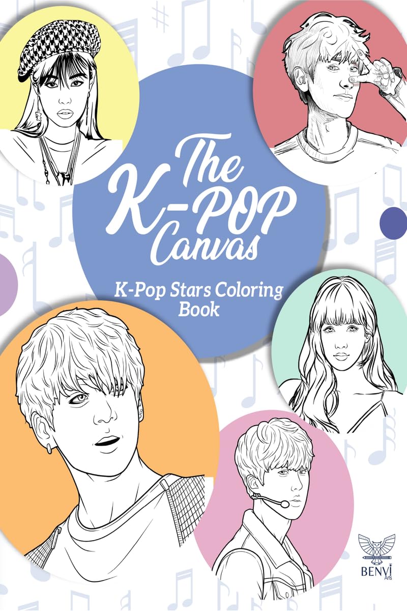The KPop Canvas: Kpop stars coloring book