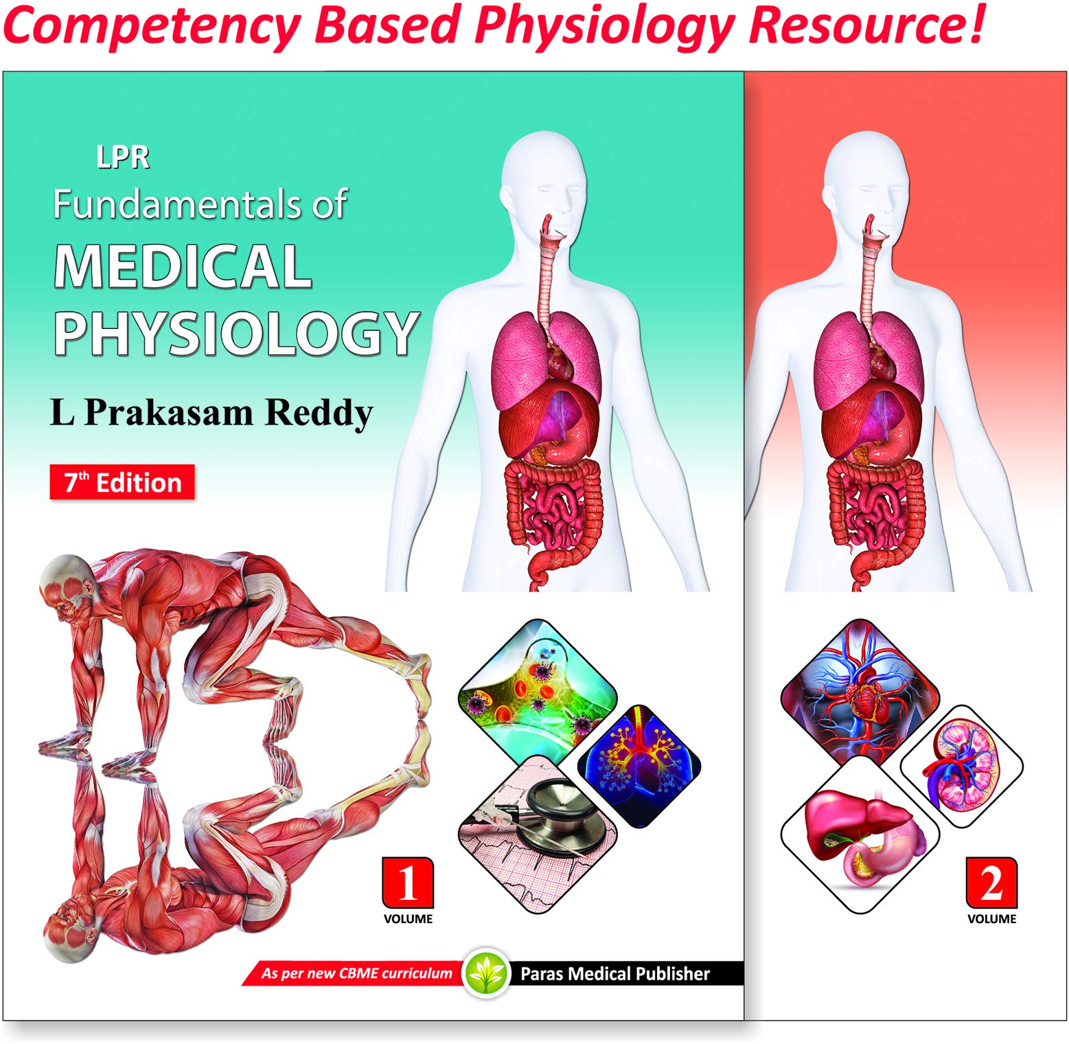 LPR Fundamentals of Medical Physiology (2 Vols) 7th Edition 2021 [paperback] L Prakasam Reddy [Jan 01, 2020]