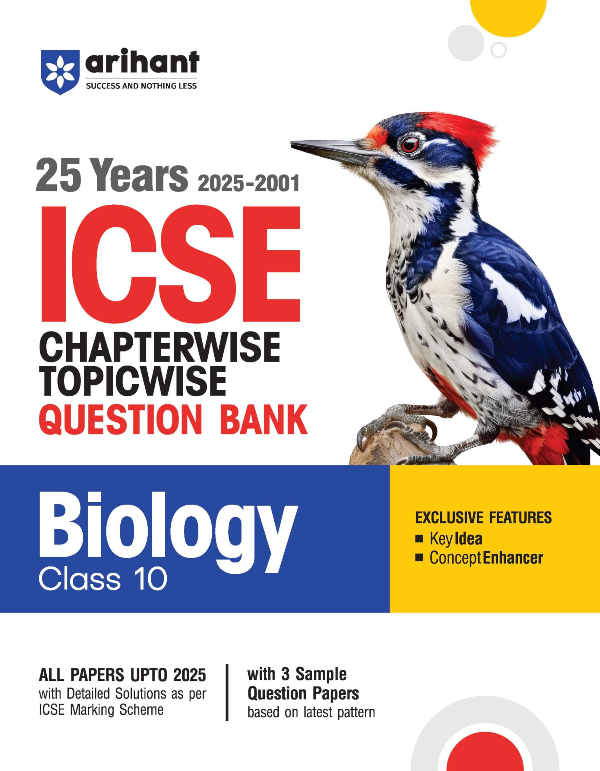 Arihant Icse Question Bank Chapterwise & Topicwise Class 10 Biology For 2026 Board Exam | With 25 Years Solved Papers (20252001)