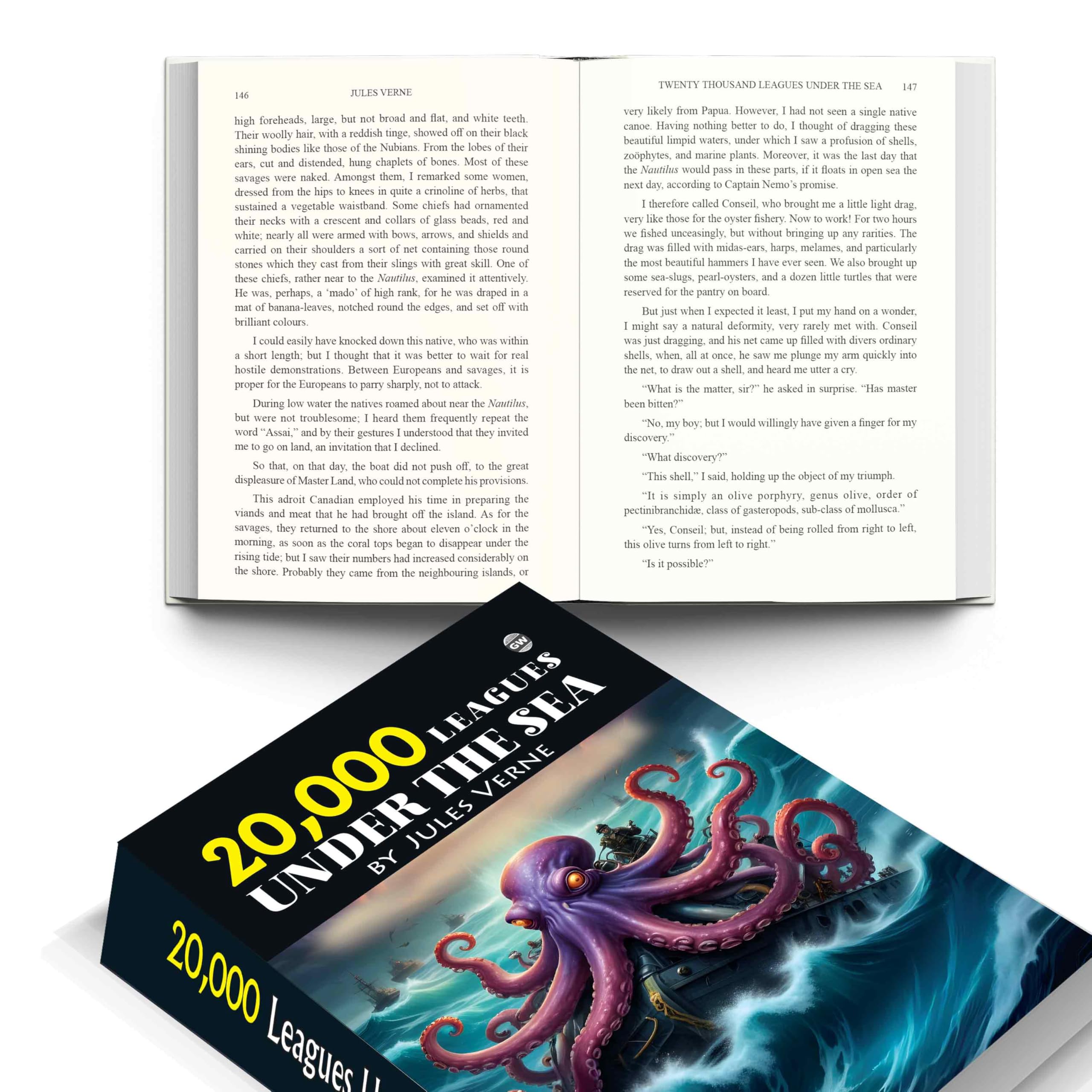 20,000 Leagues Under the Sea (Paperback) : Legendary undersea odyssey, epic marine discovery, timeless fiction of exploration, 