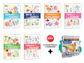 2 in 1 Copy to Colour  Alphabet & Numbers, Birds & Insects and more with 12 Colour Pencils + 1 Sharpener : Fantasy plus nature
