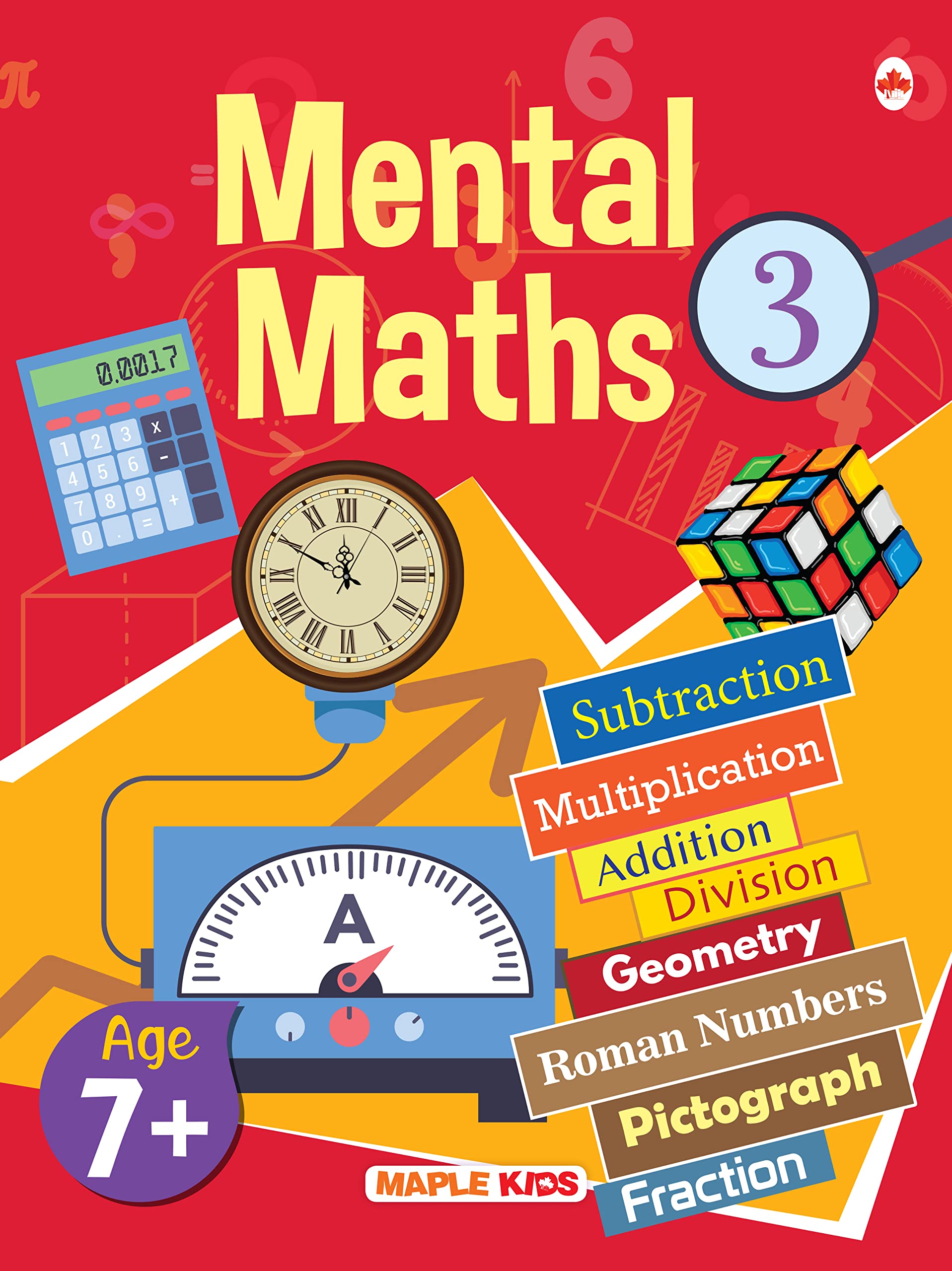 Mental Maths  Mathematics Activity Book 3 for class 3+, Age 7+ Years