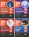 Combo 27 New Syllabus Chapterwise, Topicwise & Skillwise CBSE Class 12 Physics, Chemistry Mathematics & English Core Previous