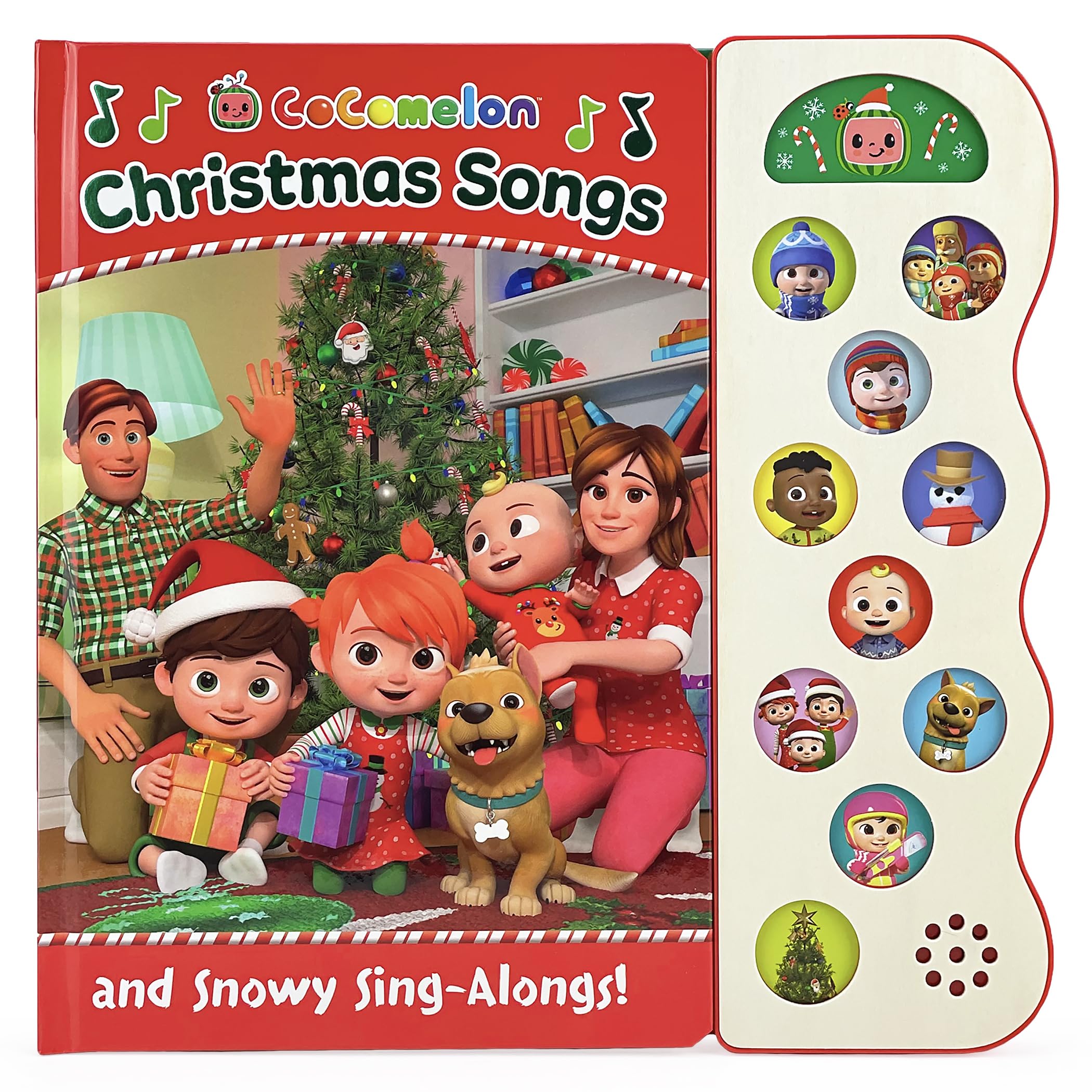 CoComelon Christmas and Snowy SingAlong Songs, Childrens Interactive Song and Sound Board Book for the Holidays (Early Bird So
