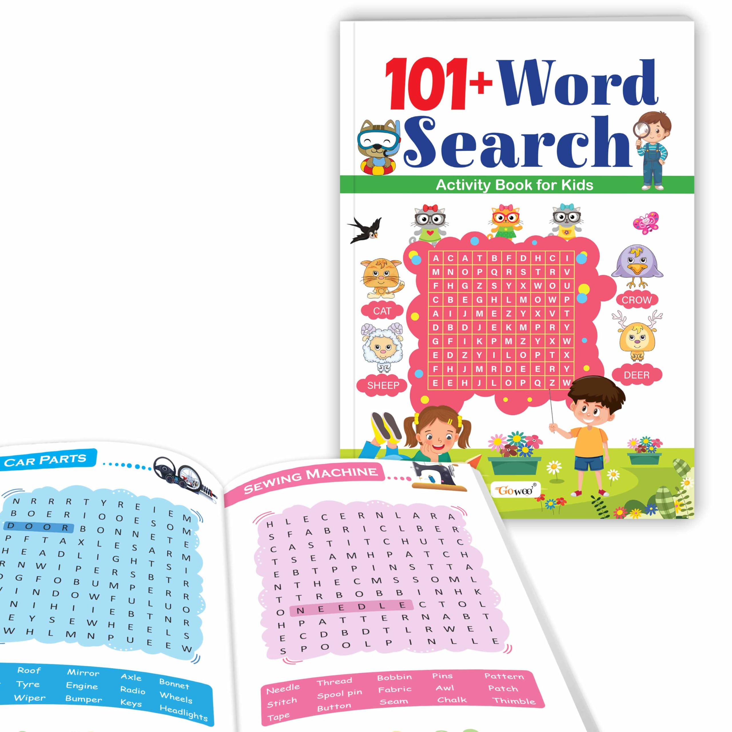 Early learning book : 101+ Word Search Activity Book  kids educational book, Fun practice book for kids, Focus and attention bu