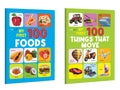 My First 100  Foods and Things that Move : Transport and food learning, preschool educational books, toddler early skills comb