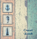 NAUTICAL GUEST BOOK (Hardcover), Visitors Book, Guest Comments Book, Vacation Home Guest Book, Beach House Guest Book, Visitor C