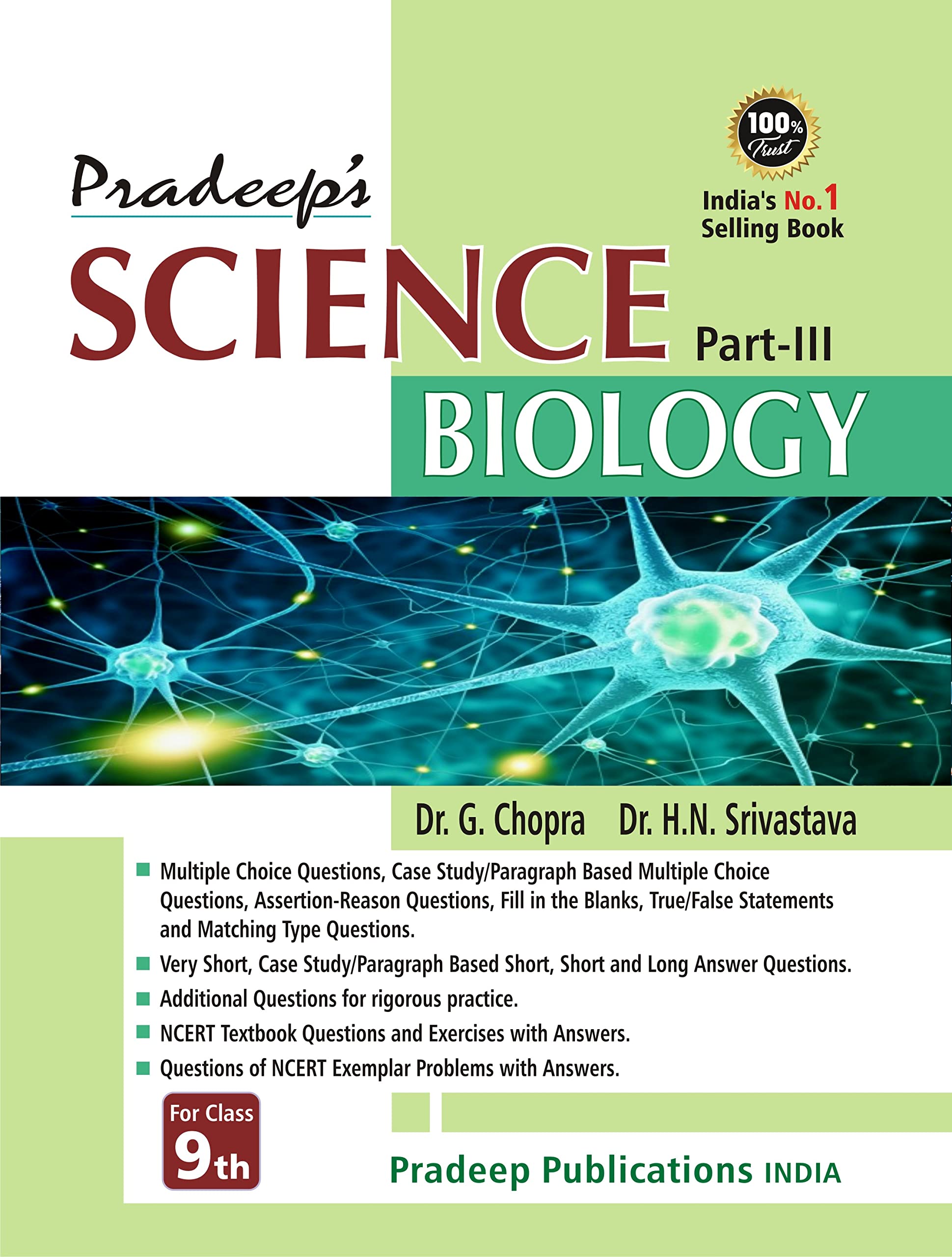 Pradeeps Science Biology Part  III for Class 9  Examination 202223