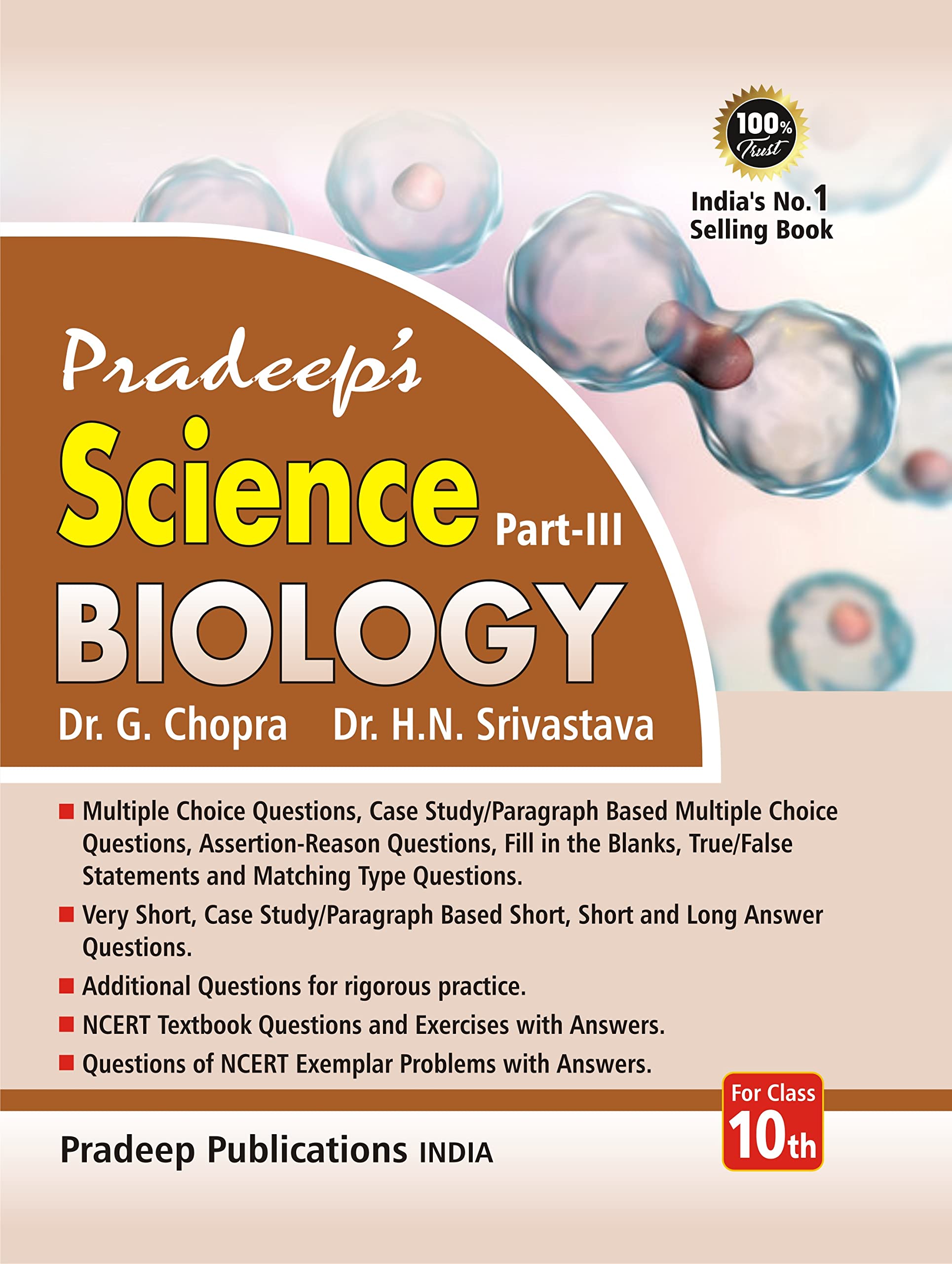 Pradeeps Science Biology Part  III for Class 10  Examination 202223