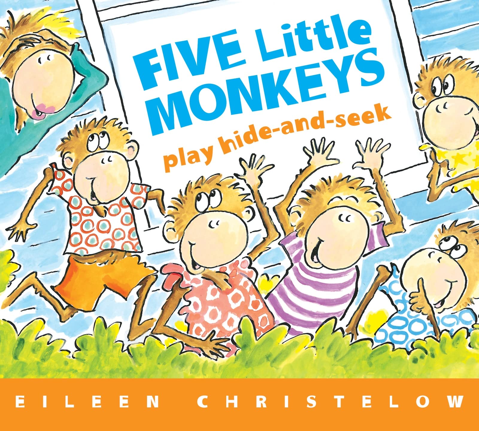 Five Little Monkeys Play Hide and Seek Board Book (A Five Little Monkeys Story)