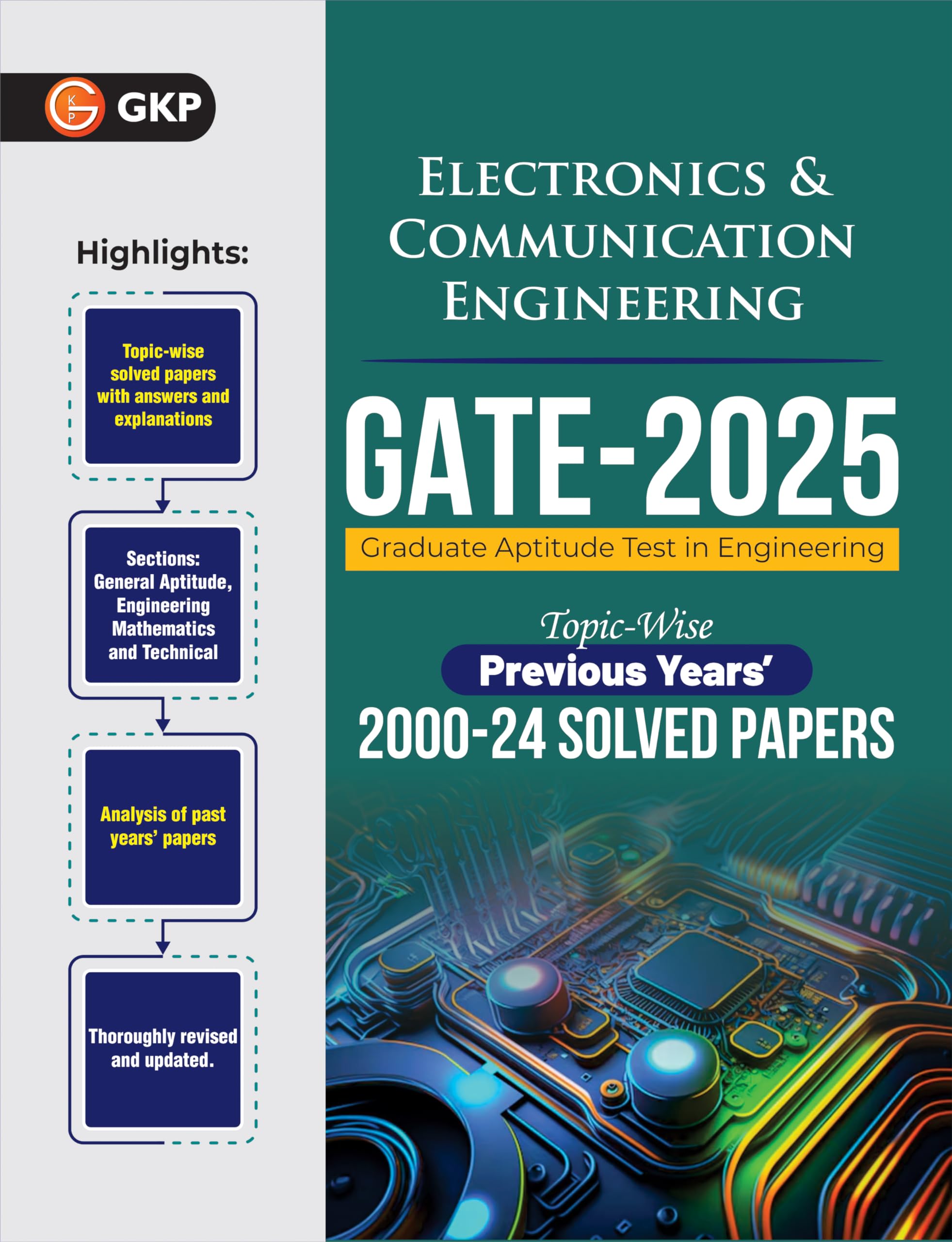 Gkp Gate 2025 : Electronics & Communication Engineering  25 Years TopicWise Previous Solved Papers (20002024)