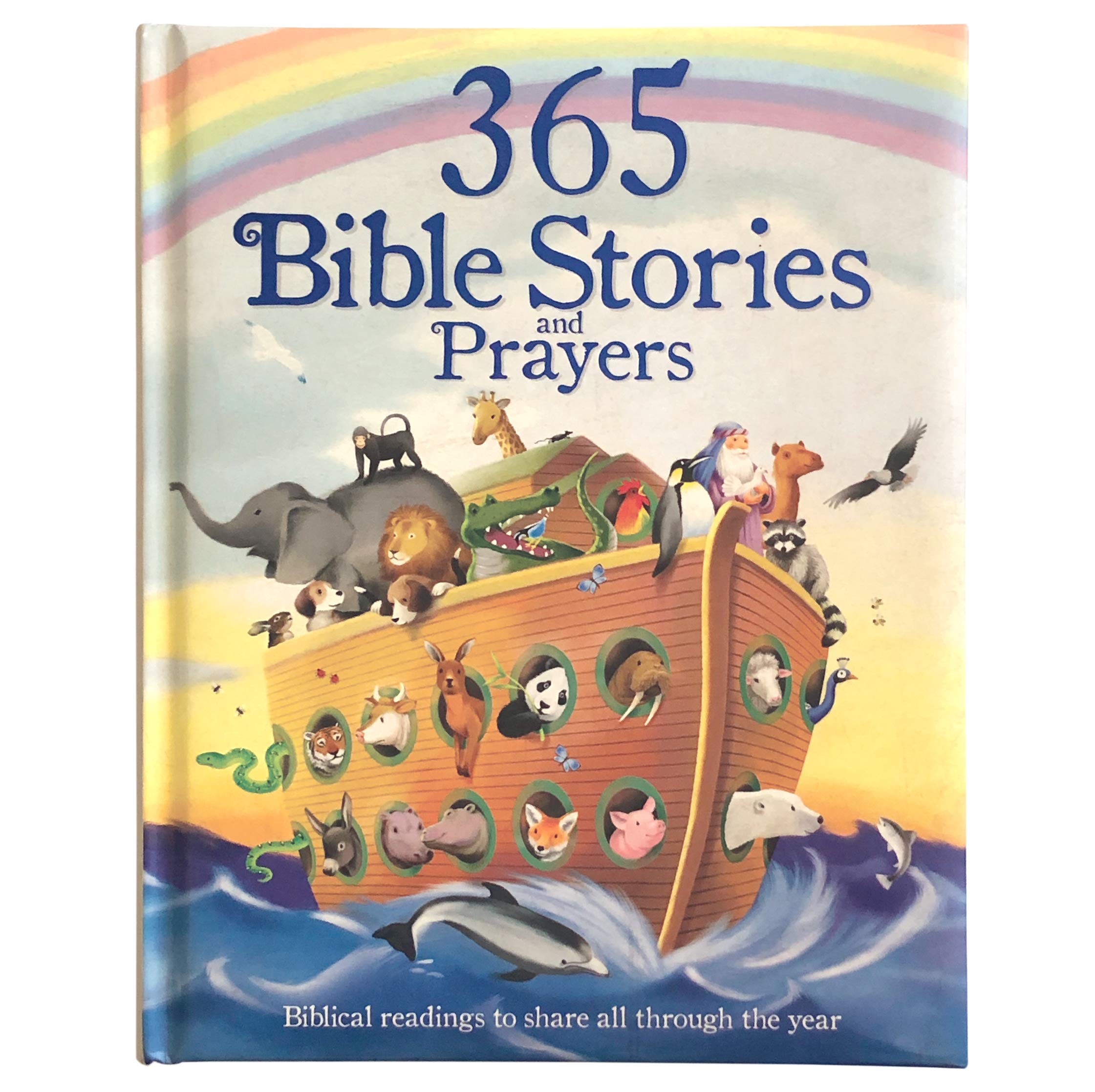 365 Bible Stories and Prayers Padded Treasury  Gift for Easter, Christmas, Communions, Baptism, Birthdays (Little Sunbeams)
