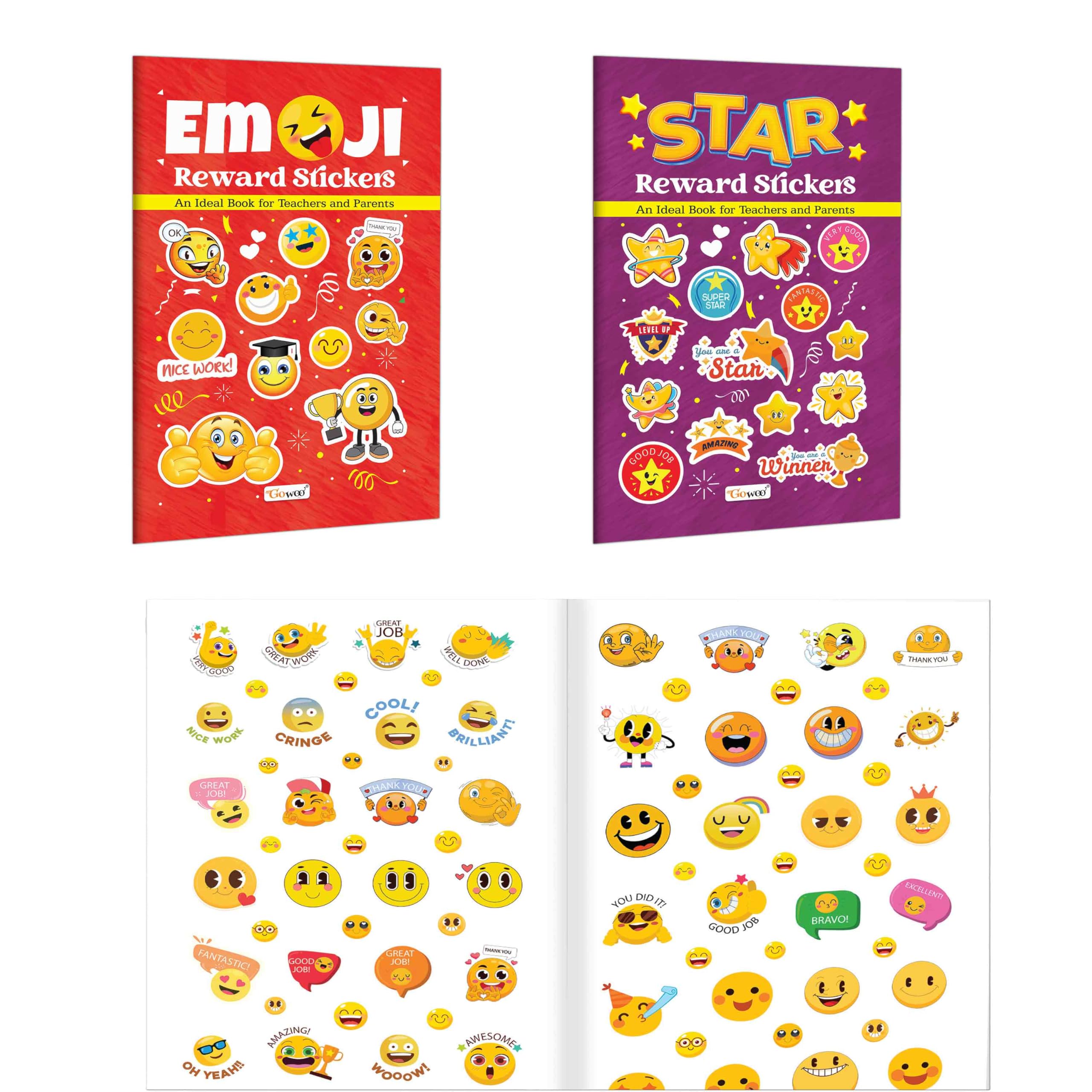 Emoji Reward Stickers and Star Reward Stickers : student reward chart pack, classroom encouragement stickers, positive discipli