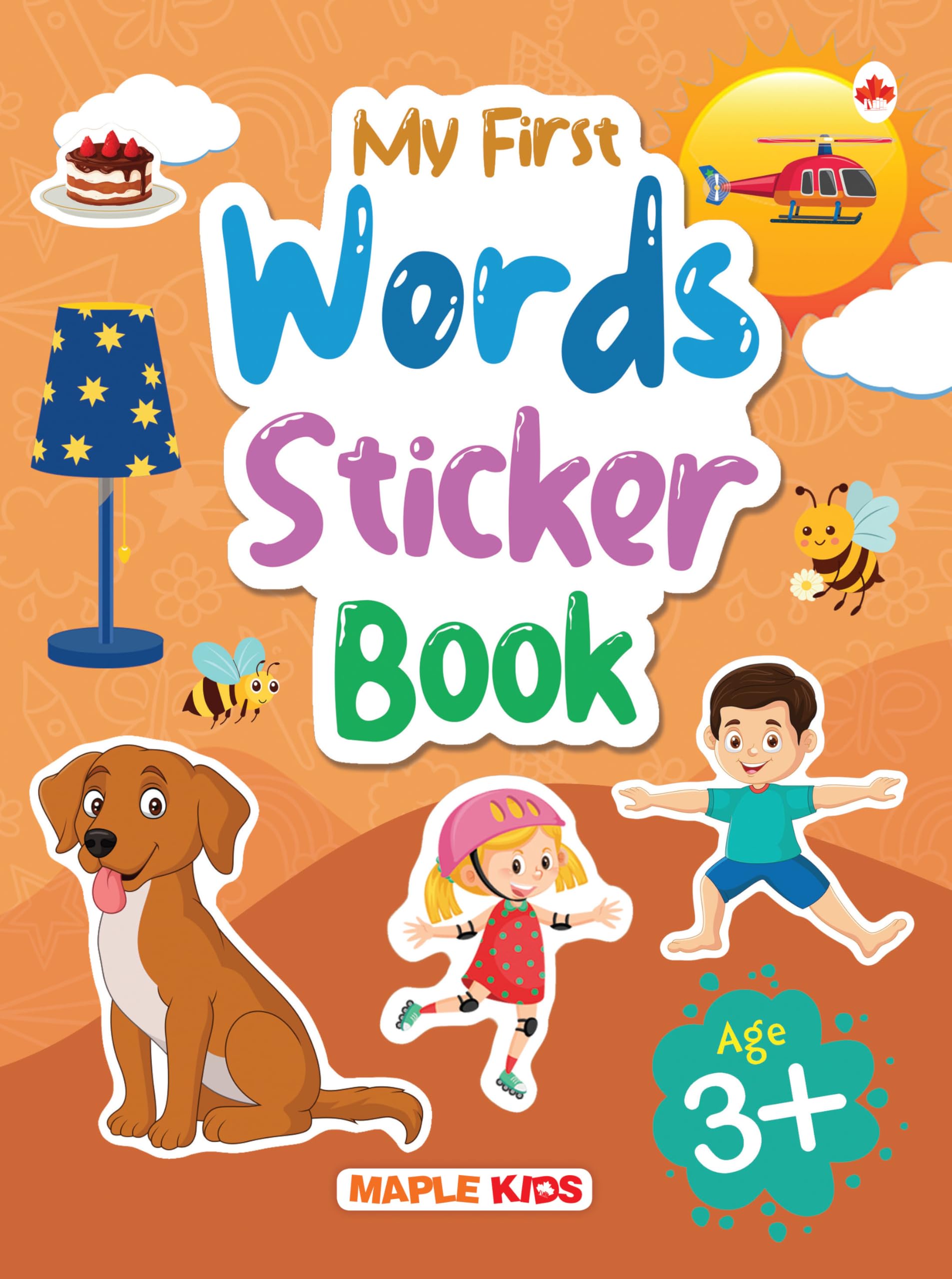 My First Sticker Book  Words  Activity Book for Kids  Stickers for Children  Age 3+ Years