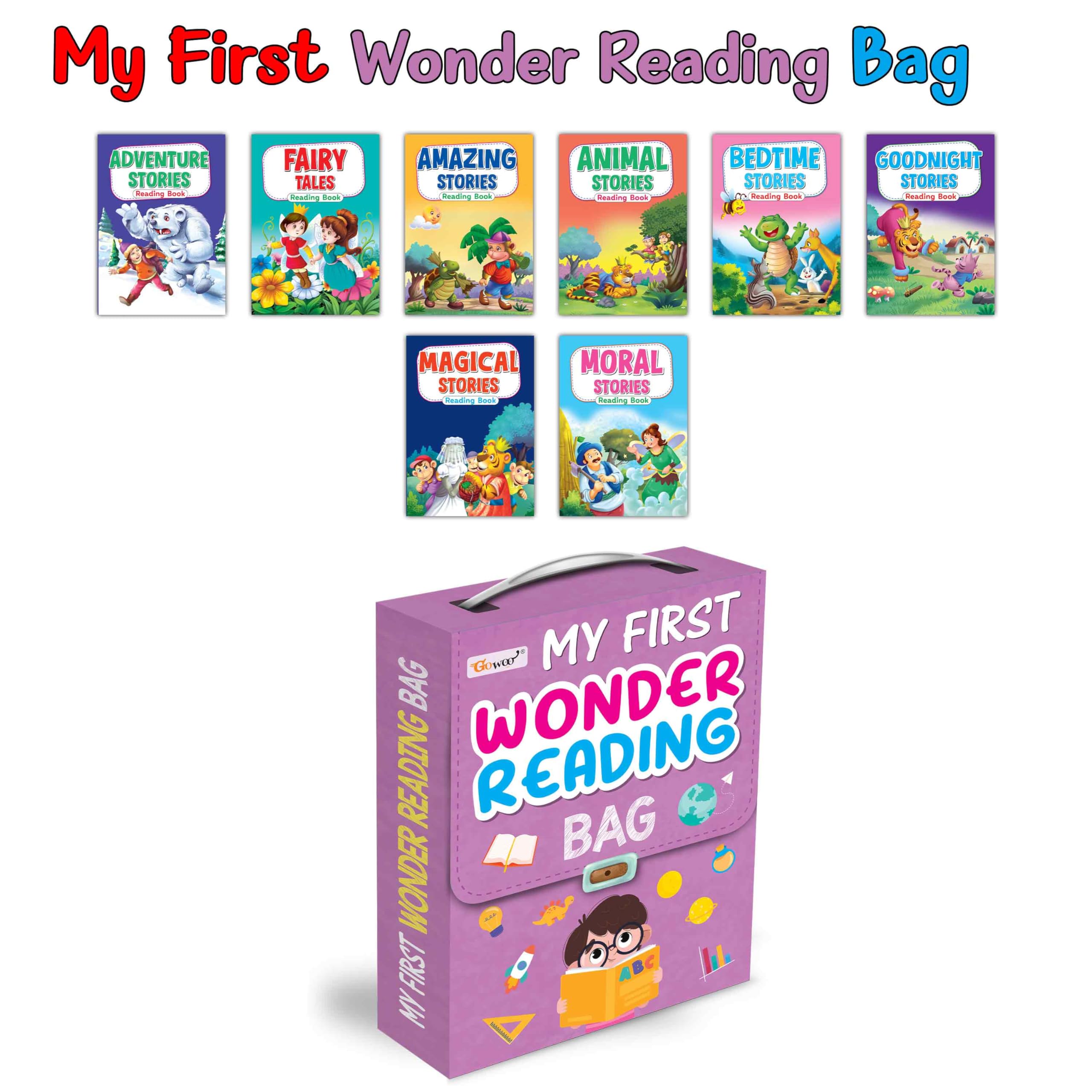 My First Complete Learning Library : Bag Of 8 Story Books For Children with character building stories, Toddler Story book set w