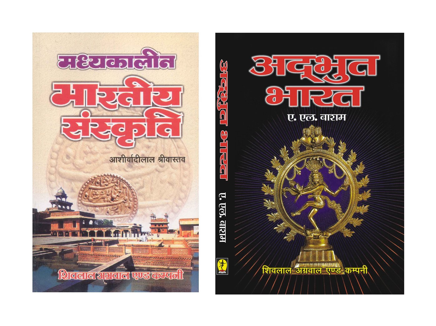 Madhyakalin Bhartiya Sanskriti (Medieval Indian Culture) & Adbhut Bharat (The Wonder That was India) Combo Set of 2 Books