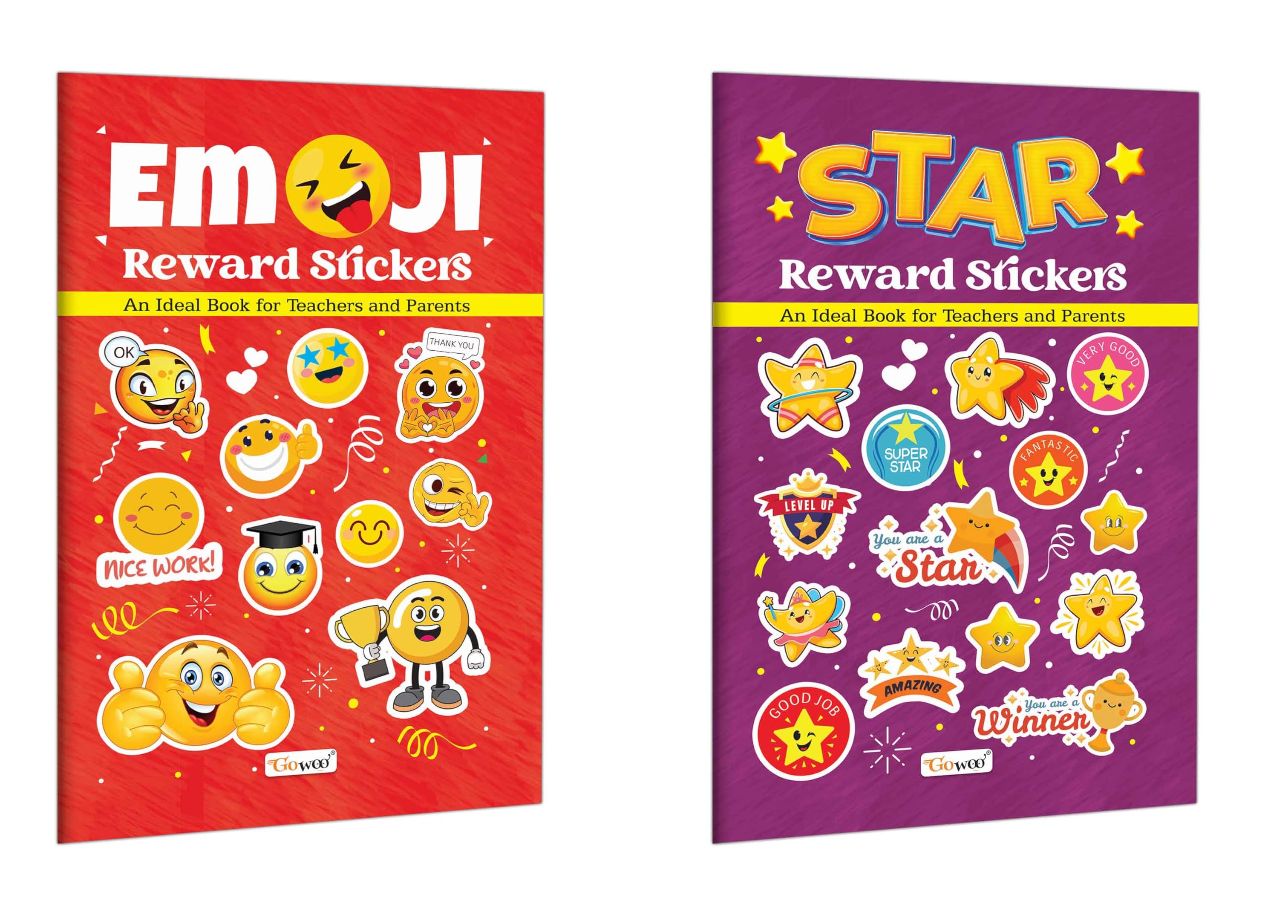 Emoji Reward Stickers and Star Reward Stickers : fun classroom reward chart, kids achievement tracker, colourful appreciation s