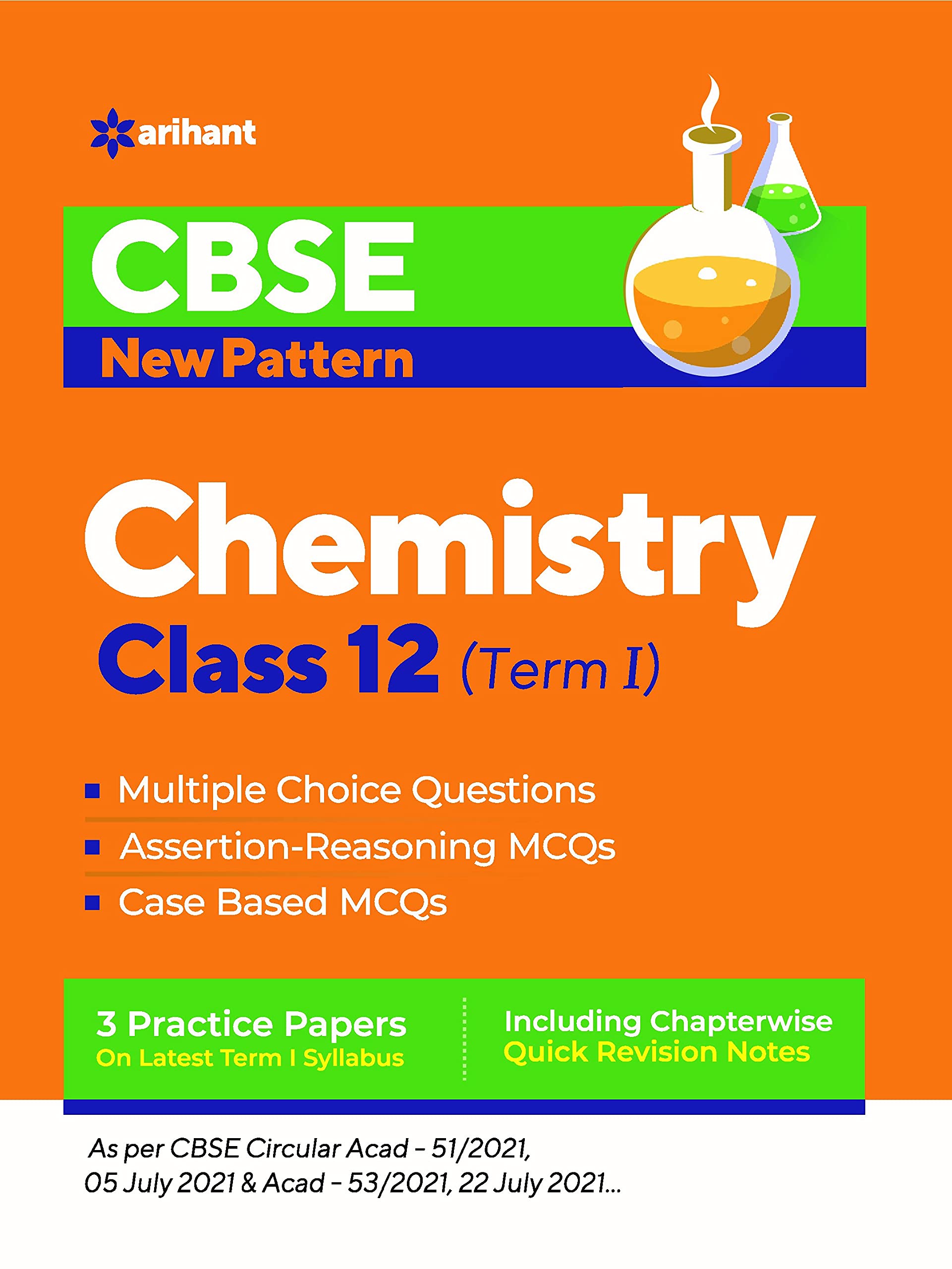 CBSE New Pattern Chemistry Class 12 for 202122 Exam (MCQs based book for Term 1) (Old Edition)