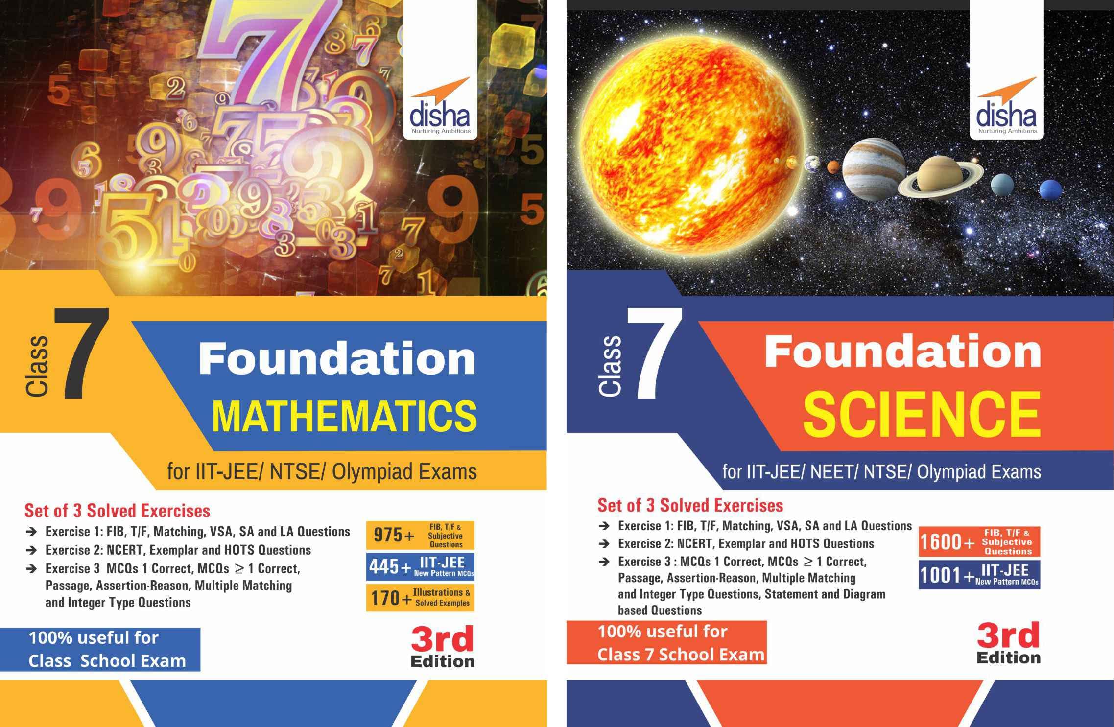 Class 7 Foundation Course Science & Mathematics For IitJee/ Ntse/ Olympiad  3Rd Edition