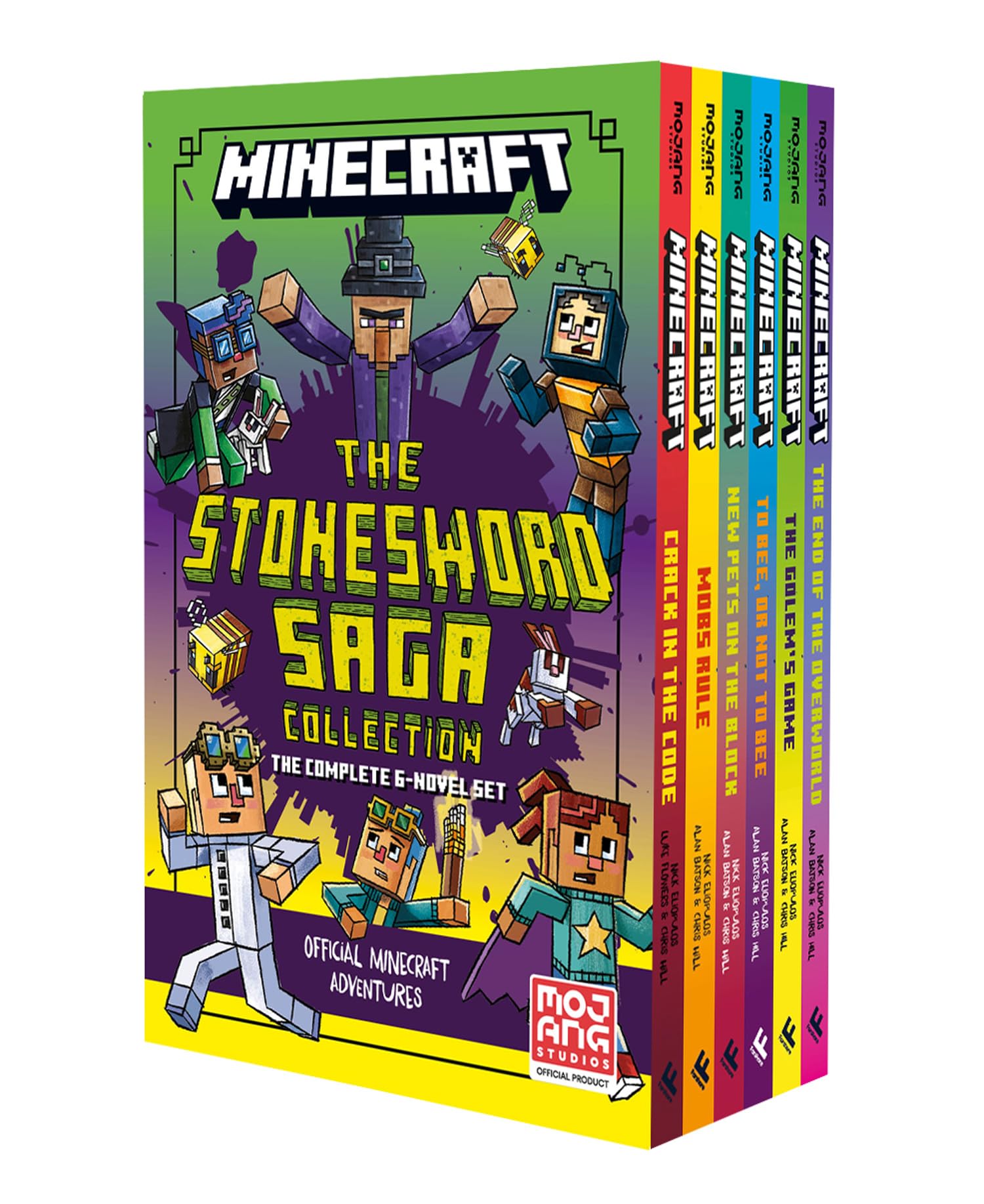 Minecraft Complete 6 Book Stonesword Saga: Official Illustrated ChildrenS Gaming Fiction Series  Perfect For Fans Of A Minecraft