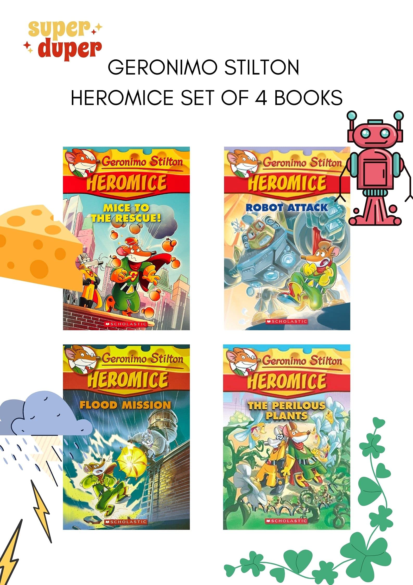 Geronimo Stilton: Heromice BoxSet (4 Books)