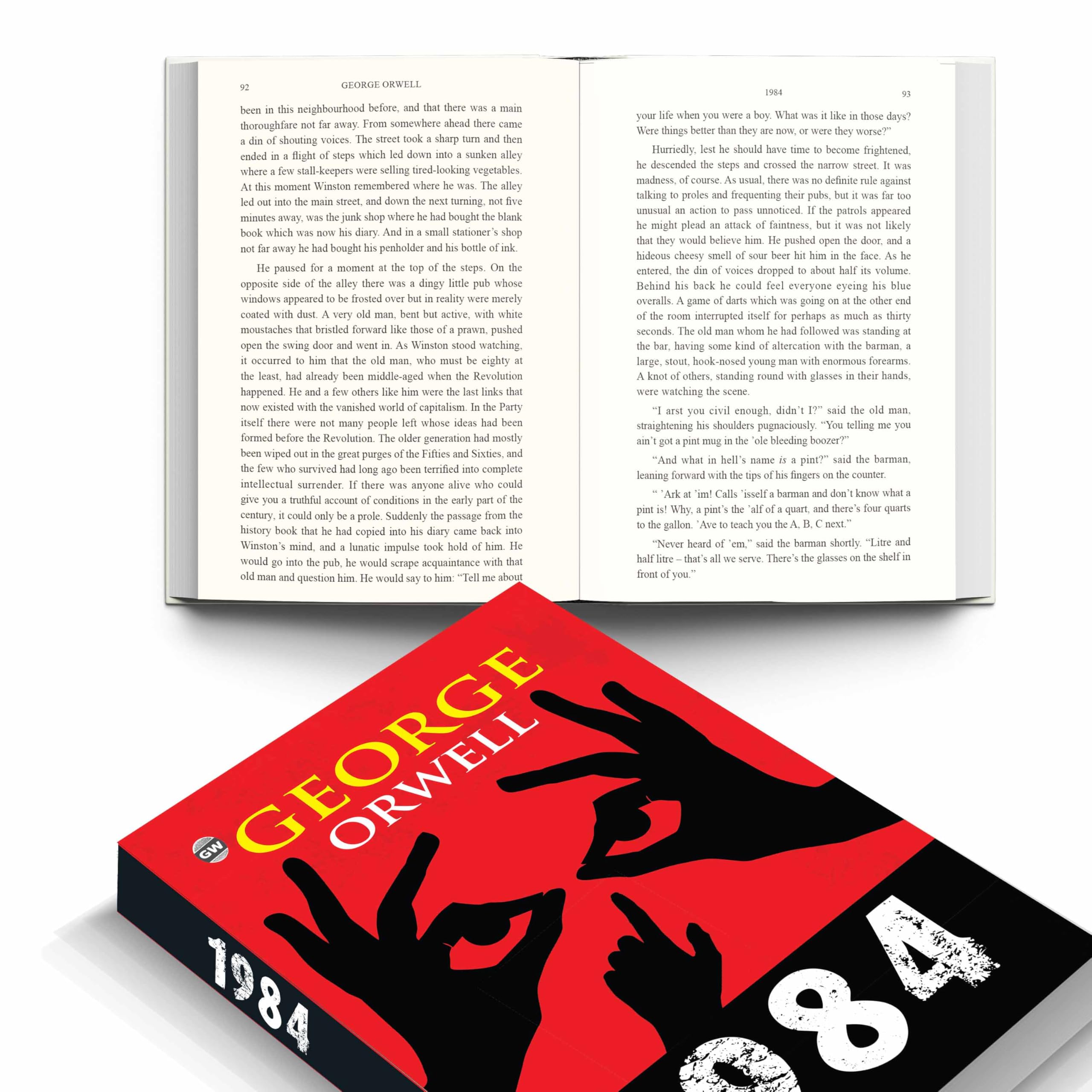 1984 (Paperback)  The Essential George Orwell book : Classic Political Masterpiece, Famous Dystopian Story, Timeless Novel of F