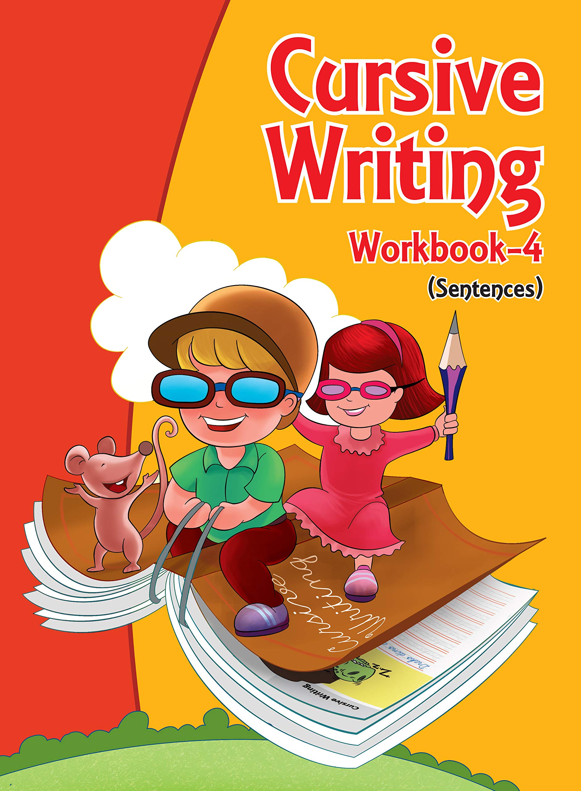 Cursive Writing Workbook 4 for kids (Sentences)