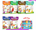 My First Copy to Colour  Alphabet, Birds, Flowers, Fruits, Transport and Vegetables with 10 WAX CRAYONS : friendly colouring bo