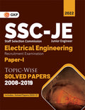 Ssc 2022 : Junior Engineer Paper I  Electrical Engineering  Topicwise Solved Papers 20082019 (Latest Paper Included 2020 & 20